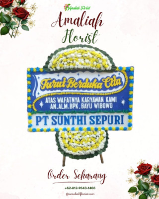 Papan Bunga Duka di Parung Serab