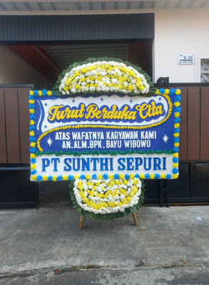 Papan Bunga Duka di Parung Serab